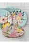 Porcelain Serving Plate Set of 6 27cm Full Bloom - 5
