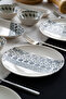 Ritim 16 Piece Porcelain Breakfast Set for 6 People - 5