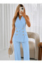 Double-Breasted Collar Gold Buttoned Vest Trousers Blazer Suit - 4