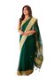Green Silk Blend Banarasi Saree with Zari Woven Border - KTZ7481 | Green - 4