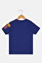 Kids Boy Crew Neck Short Sleeves Graphic Print T-Shirt, Navy - 3