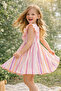 Patterned 100% Organic Cotton Summer Dress for Girls - 6