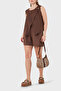 Asymmetric Cut Button Detailed Linen Blouse Bluz 69914928 - 2