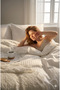 Cotton Satin Striped Duvet Cover Single Luxury Soft Texture 160X230 - 3