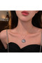 Stainless Steel Zircon Stone Cat Pendant - 3