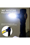 مصباح كشاف يدوي مع إضاءة طوارئ ولون أحمر من 360° light - 2