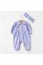 Embroidered Bandana Baby Girl Romper Set - 2