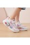 Lightweight Daily Children's Sports Shoes with Velcro Mesh and Cat Heart Figure Accessory Super-100