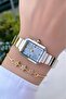 Rectangular Women's Wristwatch - Adjustable Steel Band - Comes with Bracelet Gift