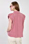 Women's Gingham Sleeveless Shirt - Red - 5