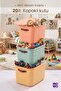 3 Pieces Bigbox with Handles 20 Lt Toy Box Closet Organizer Storage Box Basket Organizer