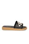 Black Soft Sole Straw Lightweight Women's Slippers 513101 Z - 4