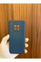 Huawei Nova 8İ Velvet/Suede Premium Silicone Phone Case (Dark Blue) - 3