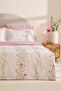 Florin 100% Cotton Double Duvet Cover Set Powder - 2