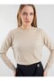 Crew Neck Long Sleeve Modal Knitwear Blouse