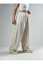 Beige Women's Oversize Pants Coc3174 - 3