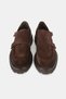Men's Brown Suede Genuine Natural Leather Size 39-45 Eva Sole Double Buckle Loafer Shoes - 5