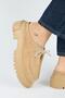 Carmela Women's Leather Genuine Leather Lace-Up Sabo Sand Slippers - 5