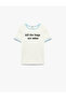 Cotton Short Sleeve Crew Neck Printed T-Shirt