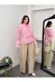 Lace and Ruffle Detailed Tie-Neck Slim Modal Fabric Shirt 5306 - - 2