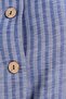 Women's standard fit regular cut 100% cotton crew neck sleeveless striped blue vest skirt set - 5