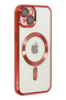 Ilkeshop New iPhone 14 Case Kross Magneticsafe Cover (191425) - Red - 2