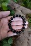 Shiny Black Onyx Stone 10 mm Onyx Stone Bracelet Dorika Unisex Bracelet - 5