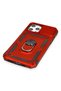 Ilkeshop New iPhone 12 Pro Max Case Pars Lens Ring Silicone (220654) - Red - 4