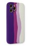 ILKESHOP حافظة جديدة لهاتف iPhone 12 Pro Max من السيليكون Ebruli (03444) - أرجواني-أبيض - 3