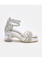 Girl's Heeled Evening Dress Shoes with Glitter Stones, Stylish Wedding Party Comfortable Fit - 4