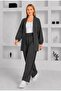PLUS SIZE CREPE SUIT WITH JACKET AND TROUSERS