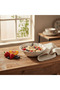 Off-White Round Ceramic Cereal Bowl with Floral Design - 6.2 Inch - 2