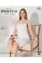 Askli Nightgown Dress with Rose Print - 2