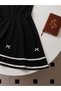 Girl's Black and White Bow Detailed Sleeveless Dress 3-12 Years Old Stylish Summer Dress - 2