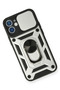 Ilkeshop New iPhone 12 Mini Case Pars Lens Ring Silicone (171000) - Silver - 3