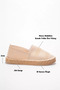 Women's Beige Knitwear Jute Wrap Handmade Espadrille Fs44My01C - 2