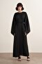 Yasira Bat Sleeve Satin Dress