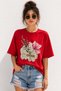 Vintage Floral Collage Printed Unisex Oversize T-Shirt – Cotton Crew Neck Casual T-Shirt