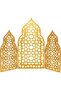 TariqANStore Ramadan Home Décor and Decorative Accessories, Mini Mosque Prayer Corner Setup, Wooden. (Wood, Gold)