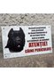 Placă de avertizare Cane Corso - Atenție la știucă! - 3
