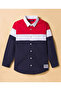 Cotton Woven Full Sleeves Solid Shirt - Navy Blue - 3