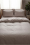 100% Cotton Satin Double **Included** Duvet Cover Set -No Sheet- (Duvet Cover and 2 Pillowcases) - 4
