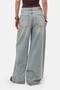 Women's Denim Color 4S6-32 Super Baggy Fit 100% Cotton Denim Jean - 6