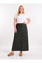 Plus Size Women's Elastic Waist Skirt - 2