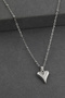 316 L Stainless Steel - Anti-Allergic - Non-Tarnish - Full Steel Heart - Design Necklace
