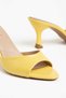 Bonbon Yellow Colored Heeled Slippers - 2