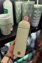 Spiral Patterned Sage Green Stainless Steel Thermos Bottle 473ml - 3
