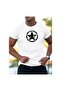 Men's Circular Star Print Design Cotton Tshirt