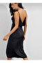 Women's Strap Satin Dress - 2