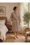 Pike Kimono Women's Bathrobe - Dressing Gown - Elegant Ruffle Detail - 3